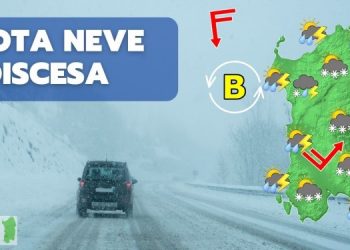 sardegna previsioni meteo Personalizzato 350x250 - Peggiora, con nevicate oltre 800 metri. Irruzione fredda da sabato