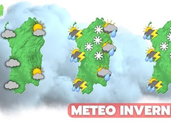 meteo sardegna peggiora 41466623 350x250 - Meteo Sardegna: brusco inverno nel corso del weekend, con pioggia e neve