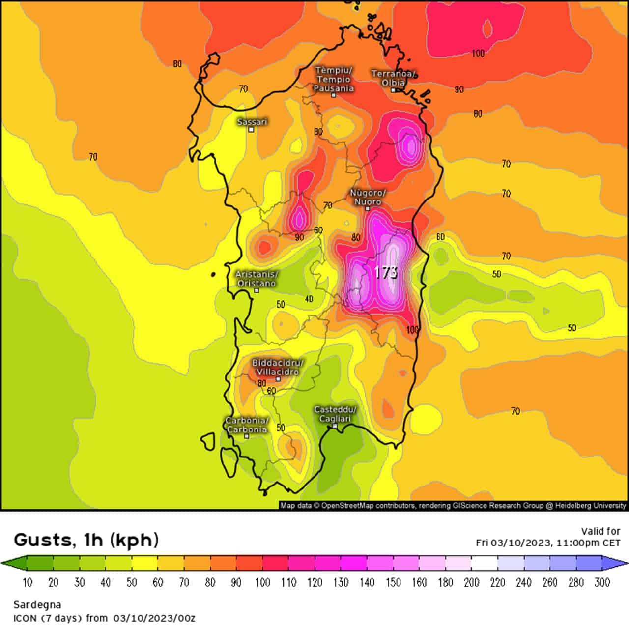 raffica vento sardegna 2130 - Allerta Meteo della Protezione Civile per venti di tempesta in Sardegna