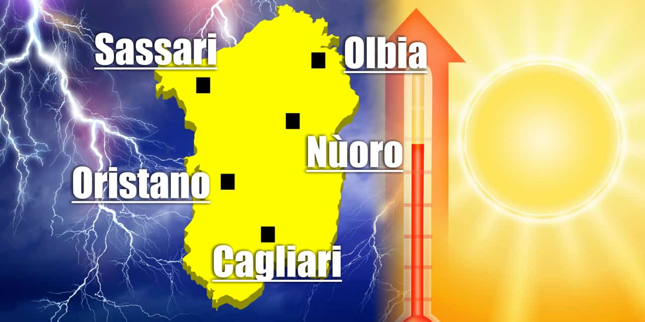 caldo temporali fresco - Meteo Sardegna: grande caldo, ma cambiamento imminente