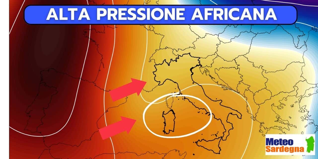 Meteo Sardegna, miglioramento e si va verso alta pressione africana e caldo simil estivo meteo con alta pressione africana verso sardegna - Meteo Sardegna, miglioramento e si va verso alta pressione africana e caldo simil estivo