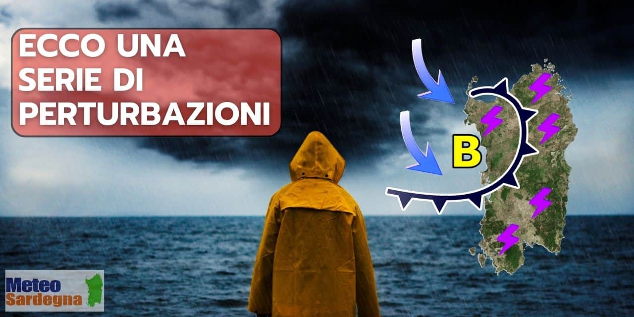 meteo sardegna serie perturbata 32 - Meteo Sardegna, siamo alle porte di un cambiamento molto pesante