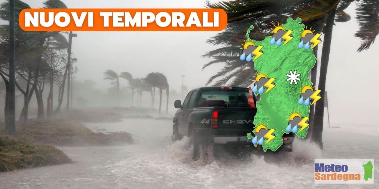 meteo sardegna temporali - Sardegna nel mirino del METEO instabile