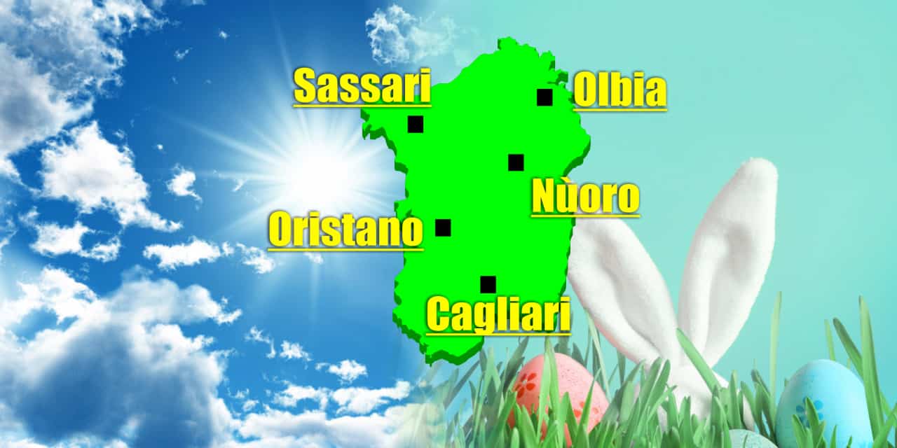 sardegna sole pasqua pasquetta - Meteo Sardegna: avanza l’anticiclone, ma non durerà. Novità in settimana