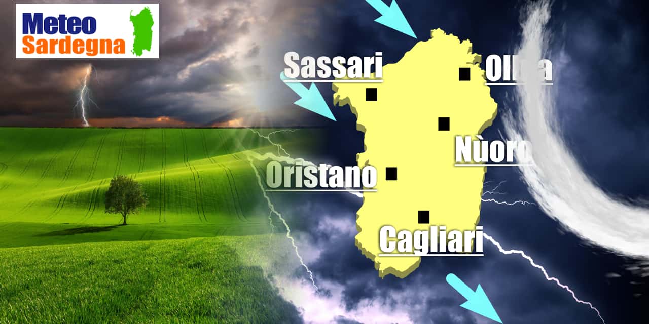 instabile rovesci pioggia - Meteo Sardegna: instabilità non stop, anche in settimana altri temporali