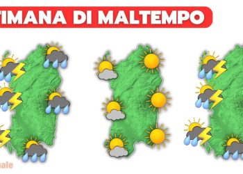 sardegna con varie perturbazioni 350x250 - Meteo da piena PRIMAVERA, anche nel maltempo