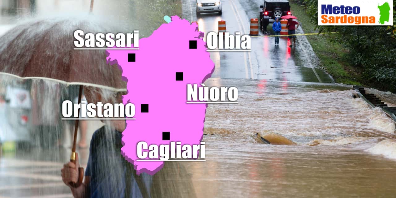 sardegna maltempo allagamenti - Meteo Sardegna: super maltempo, previsti in settimana ancora temporali