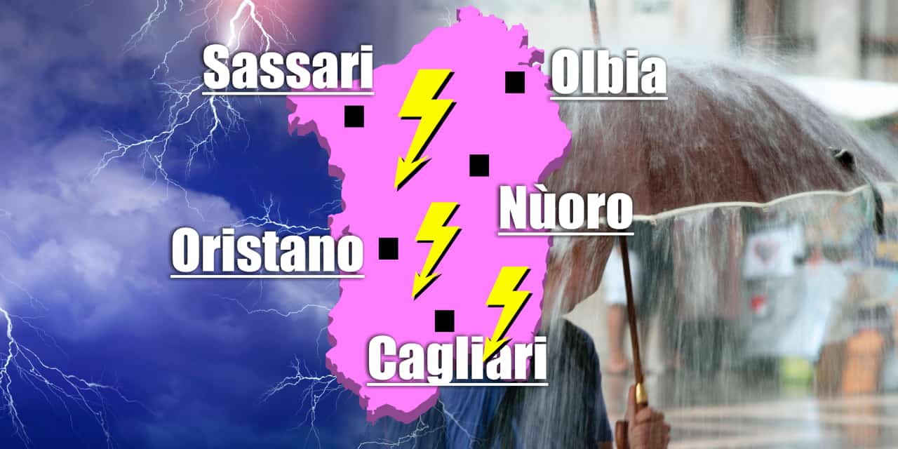 temporali acquazzoni avvio giugno - Meteo Sardegna: avvio Giugno ancora nubifragi e l’Estate rimane distante
