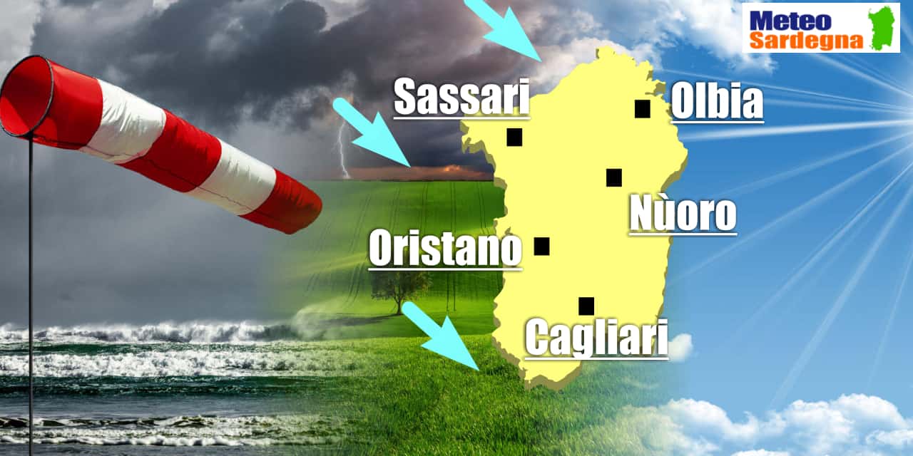 vento fresco instabile - Meteo Sardegna: settimana molto movimentata, Estate per ora ancora lontana