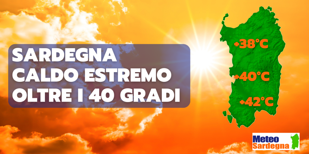 meteo sardegna caldo a 40 gradi 1024x512 - Meteo SARDEGNA, caldo fulmineo e cattivo. Oltre 40 gradi in varie località