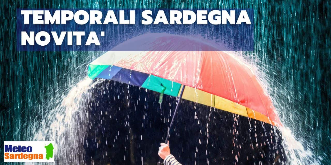 meteo sardegna temporali in attenuazione - Meteo SARDEGNA, novità sui forti temporali